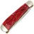 Нож Queen Cutlery Big Boy Trapper сталь 1095 рукоять Red Bone