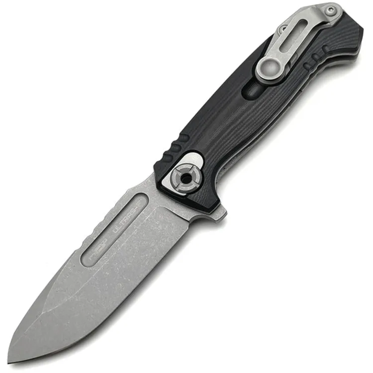 Нож N.C. Custom Ultras-F stonewash сталь AUS-10 рукоять Black G10/сталь