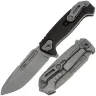 Нож N.C. Custom Ultras-F stonewash сталь AUS-10 рукоять Black G10/сталь