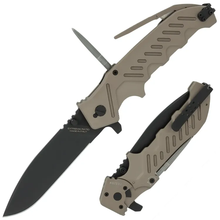 Нож Extrema Ratio Glauca G1 Black сталь N690 рукоять Desert Aluminium