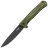 Нож Lion Steel Skinny PVD stonewash сталь MagnaCut рукоять Green Aluminium/Micarta (SK01A GB)