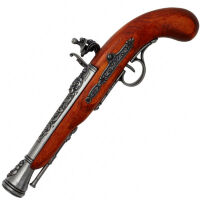 Макет пистолет кремневый Пиратский DE-1126-G для левой руки Франция XVIII (Denix)