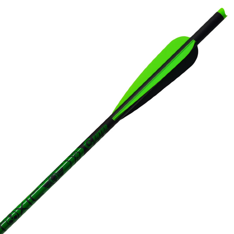 Стрела для арбалета микс-карбон Centershot Toxic 20" Half Moon Nock