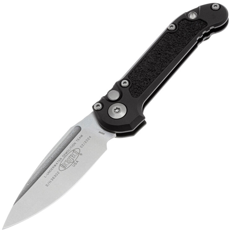 Нож Microtech LUDT Gen III stonewash сталь M390MK рукоять Black Aluminum (1135-10)