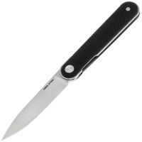 Нож Real Steel Iris Front Flipper satin сталь 12C27 рукоять Black G10 (8061BB)