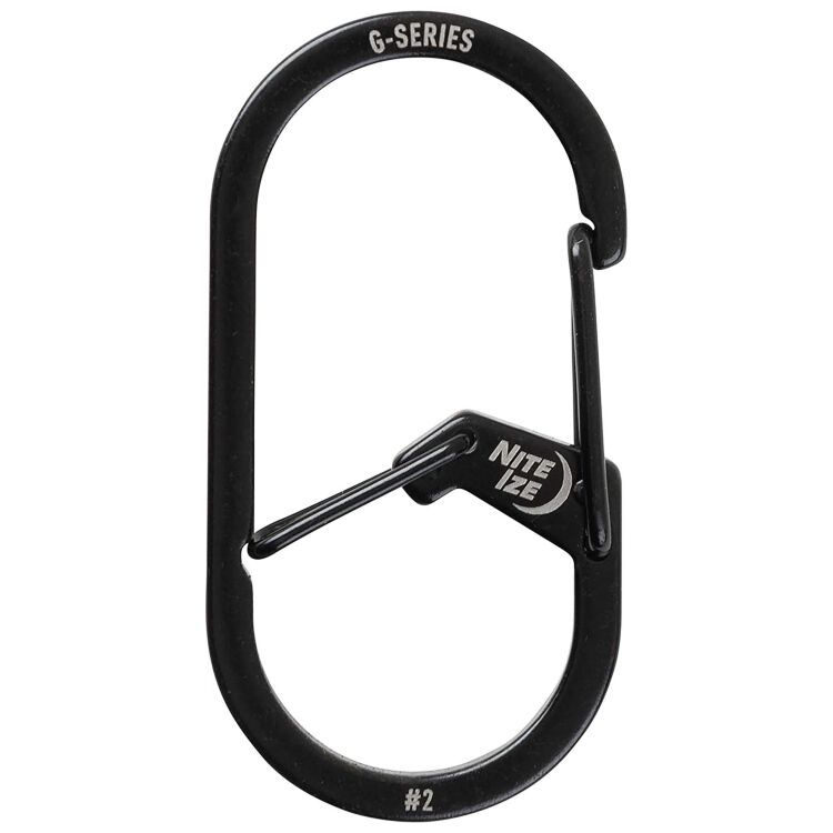 Карабин Nite Ize G-Biner #2 Dual Chamber Carabiner Black (GS2-01-R6)