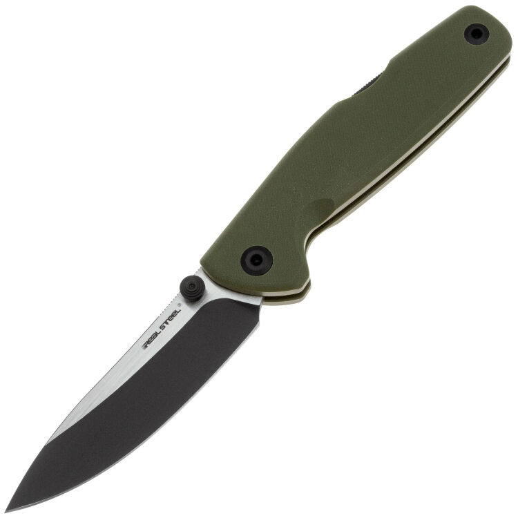 Нож Real Steel Yak Flat сталь 14C28N рукоять Green G10 (7871BG)