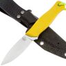 Нож 7 Ножей Колибри Гибрид конвекс сталь N690 рукоять Yellow G10