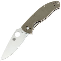 Нож Spyderco Tenacious PS сталь M4 рукоять Brown G10 (C122GBNM4PS)