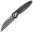 Нож WE Knife Zenthra gray stonewash сталь M390 рукоять Titanium/Twill CF (WE24021C-2)