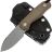Нож Kizer Drop Bear fixed gray stonewash сталь 14C28N рукоять Burlap Micarta