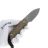 Нож Kizer Drop Bear fixed gray stonewash сталь 14C28N рукоять Burlap Micarta