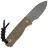 Нож Kizer Drop Bear fixed gray stonewash сталь 14C28N рукоять Burlap Micarta
