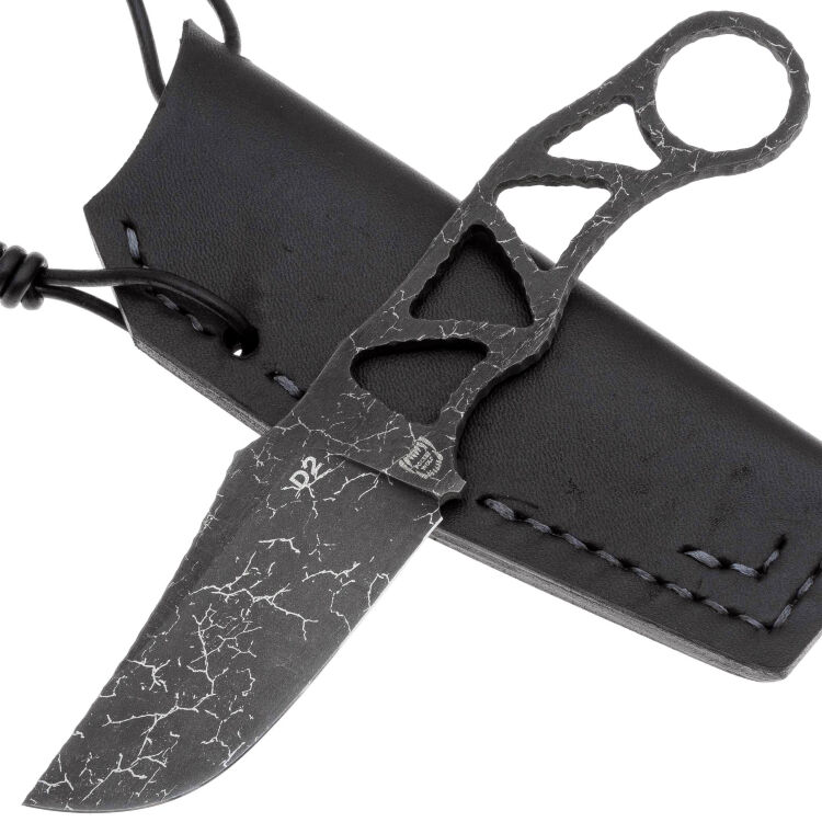 Нож Pocket Wolf Гангстер Смол 2.0 blackwash сталь D2