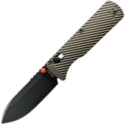 Нож Vosteed Vombat Drop point blackwash сталь M390 рукоять Olive Green Aluminum