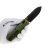 Нож Vosteed Vombat Drop point blackwash сталь M390 рукоять Olive Green Aluminum
