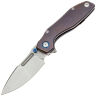 Нож Remette TwoFace sandblast сталь M390 рукоять Purple Titanium (DSTF-B)