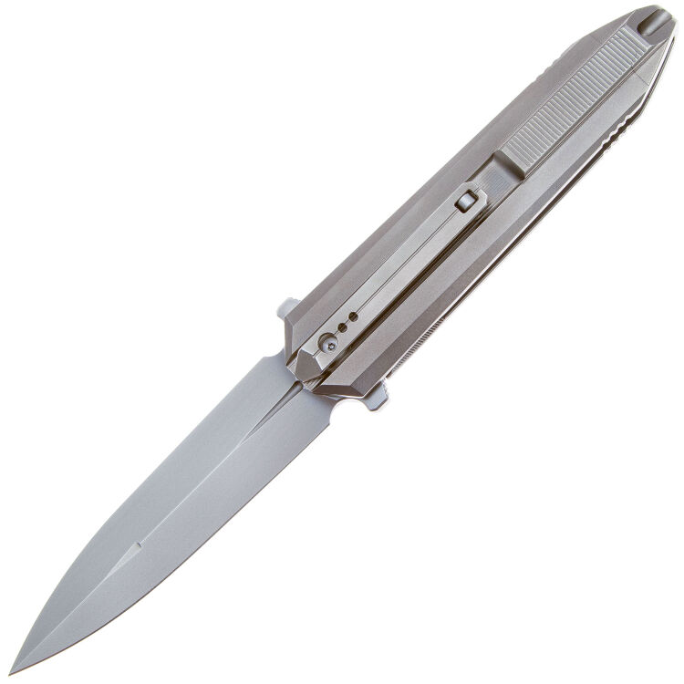 Нож WE Knife Diatomic beadblast сталь CPM-20CV рукоять Beadblast gray Ti (WE22032-2)