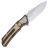Нож Maxace Hephaestus satin cталь CPM-3V рукоять Black/Gold Titanium