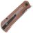 Нож Petrified Fish Viking satin сталь K110 рукоять Brown Micarta
