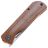 Нож Petrified Fish Viking satin сталь K110 рукоять Brown Micarta