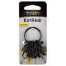 Брелок Nite Ize Key Ring c металлическими карабинами черный (KRGS-01-R3)