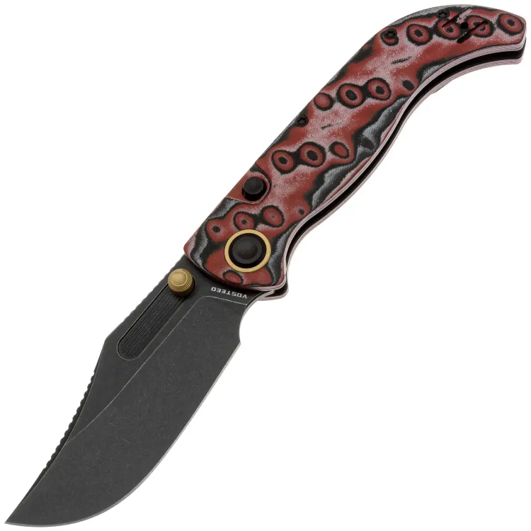 Нож Vosteed Naga blackwash сталь S35VN рукоять Scarlet Void Micarta