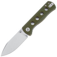 Нож QSP Canary Folder stonewash сталь 14C28N рукоять Green G10 (QS150-F1)