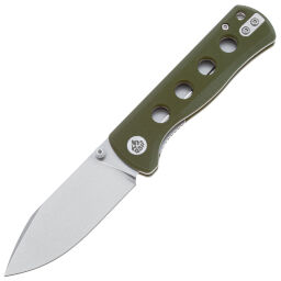 Нож QSP Canary Folder stonewash сталь 14C28N рукоять Green G10 (QS150-F1)