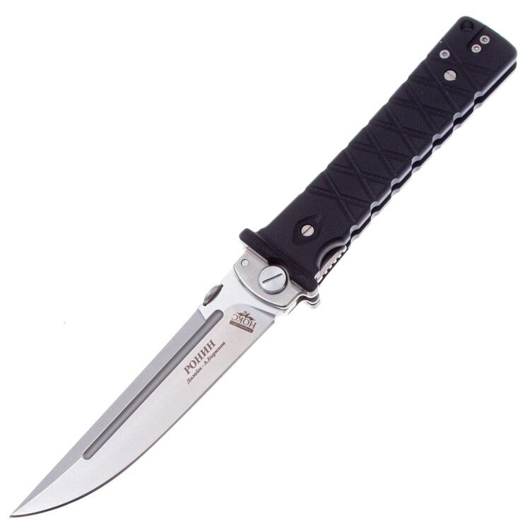 Нож НОКС Ронин сталь D2 рукоять Black G10 (344-100407)