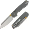Нож Vosteed Raccoon TLL Sheepsfoot stonewash сталь 14C28N рукоять Grey G10