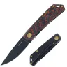 Нож Real Steel Luna Boost blackwash сталь N690 рукоять Ti/Lava Flow FatCarbon (7072FC10)