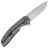 Нож Kansept Accipiter stonewash сталь S35VN рукоять Titanium/Green Carbon Fiber