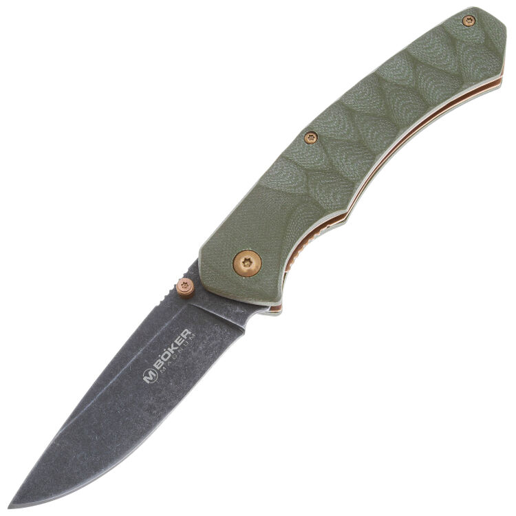 Нож Boker Magnum Iguanodon сталь 440A рукоять Green G10 (01SC072)