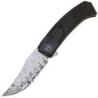 Нож WE Knife Shuddan сталь Hakkapella Damasteel рукоять Black Titanium (WE21015-DS1)