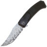 Нож WE Knife Shuddan сталь Hakkapella Damasteel рукоять Black Titanium (WE21015-DS1)