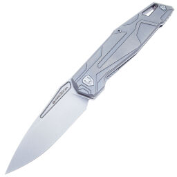 Нож Arkona Buran Beadblast сталь M390 рукоять Grey Titanium