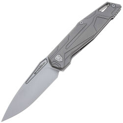 Нож Arkona Buran beadblast сталь M390 рукоять Grey Titanium