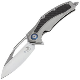 Нож Microtech Matrix Satin сталь M390 рукоять Titanium/Carbon Fiber (165C-4CFITI)