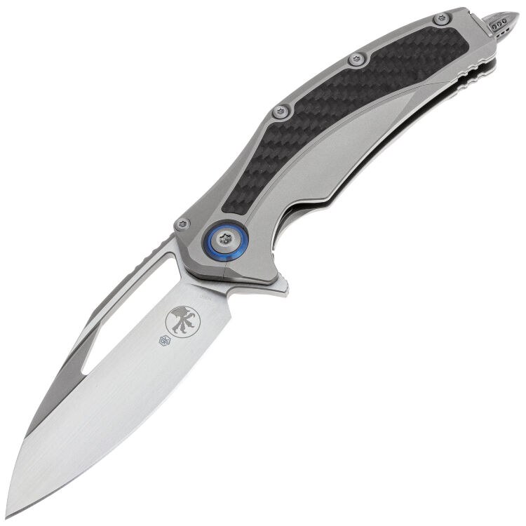 Нож Microtech Matrix Satin сталь M390 рукоять Titanium/Carbon Fiber (165C-4CFITI)