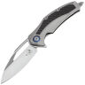 Нож Microtech Matrix Satin сталь M390 рукоять Titanium/Carbon Fiber (165C-4CFITI)