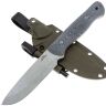 Нож N.C. Custom Forester stonewash сталь AUS-10 рукоять микарта+огниво (kydex)