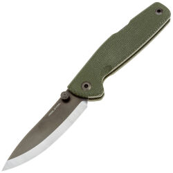 Нож Real Steel Yak Scandi сталь 14C28N рукоять Green Micarta (7871GM)