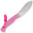 Нож 7 Ножей Нессмук Гибрид конвекс сталь AUS-10co рукоять Pink G10