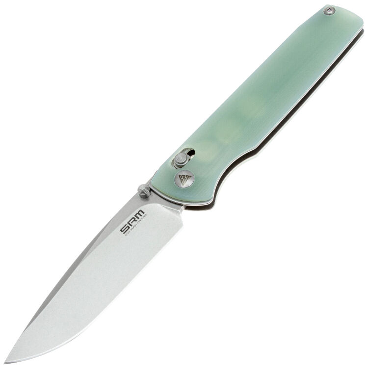 Нож SRM 258L-GC stonewash сталь D2 рукоять Natural G10