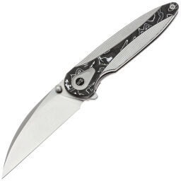 Нож WE Knife Zenthra satin сталь M390 рукоять Titanium/Aluminum Foil CF (WE24021C-4)
