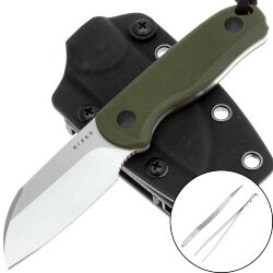 Нож Kizer Drop Bear fixed satin сталь AEB-L рукоять Olive Green G10