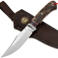 Нож Балем сталь M398 рукоять дамаск Decorum/кап берёзы (Дедюхин Г.)