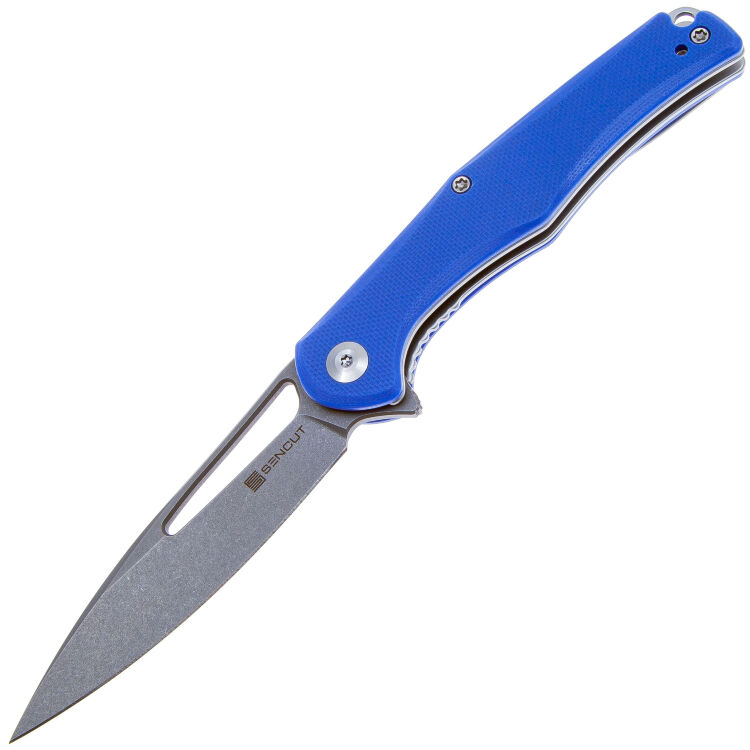 Нож Sencut Citius stonewash сталь 9Cr18MoV рукоять Blue G10 (SA01D)