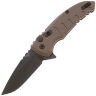 Нож Hogue X1-MicroFlip black сталь CPM-154 рукоять Flat Dark Earth Aluminium (24177)